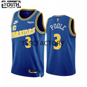Golden State Warriors Jordan Poole 3 Jordan 2022-23 Classic Edition Royal Lasten Pelipaidat Swingman